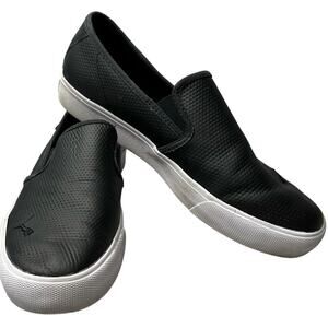 Puma Bari Cat Womens Size 9 Sneakers Shoes Black White Slip On 374607-01